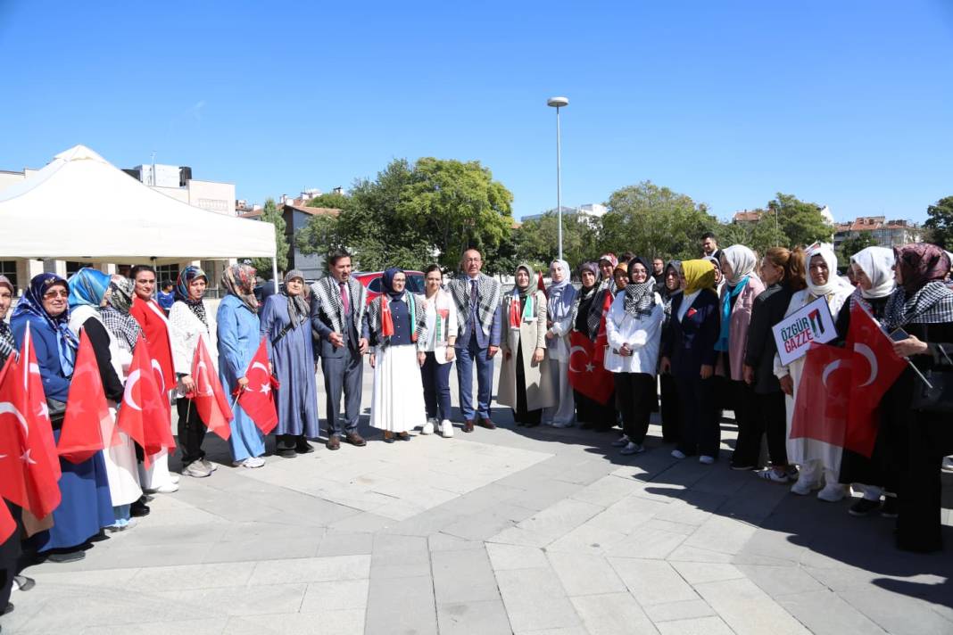 Gazze için sessiz çığlık Konya’da yankılandı 2